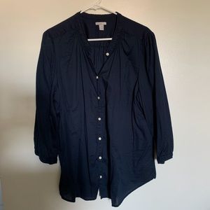 Old Navy cotton shirred blouse